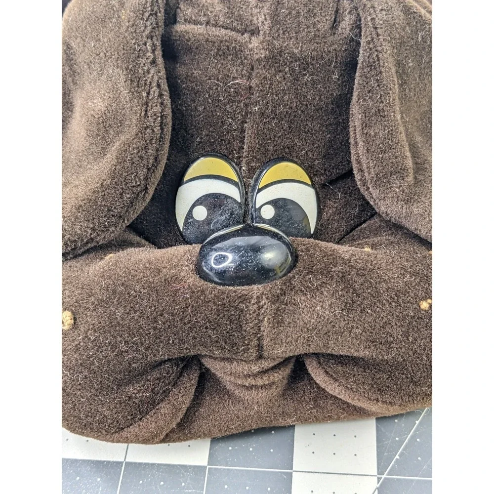 Tonka Pound Puppies Brown Dog Plush Collar 17 Inch ‎ 1985 Stuffed Animal Toy